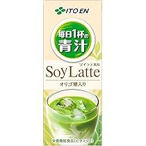 Amazon.co.jp: 毎日1杯の青汁 ソイラテ 紙パック 豆乳 200ml 紙